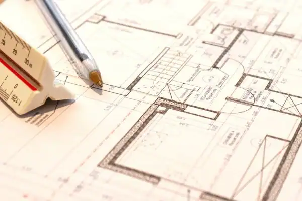 Image of architect Cudworth drawings